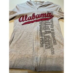 Soffe Alabama Crimson Tide Zip Up Hoodie Gray Size M University of Alabama